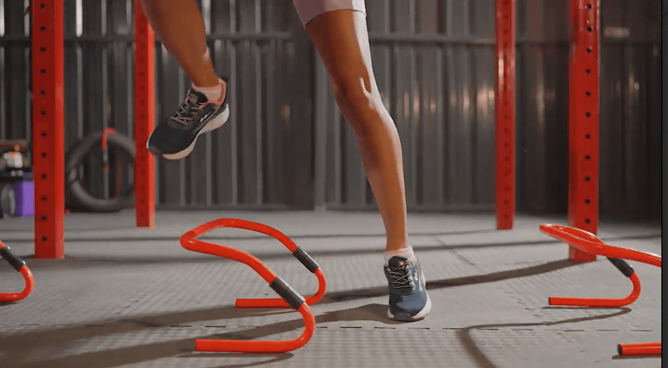 Legs leaping agility hurdles