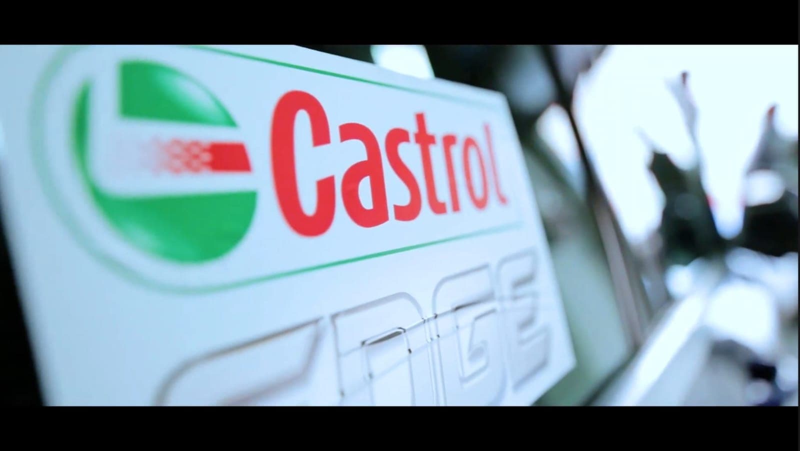 Castrol EDGE sponsor sign