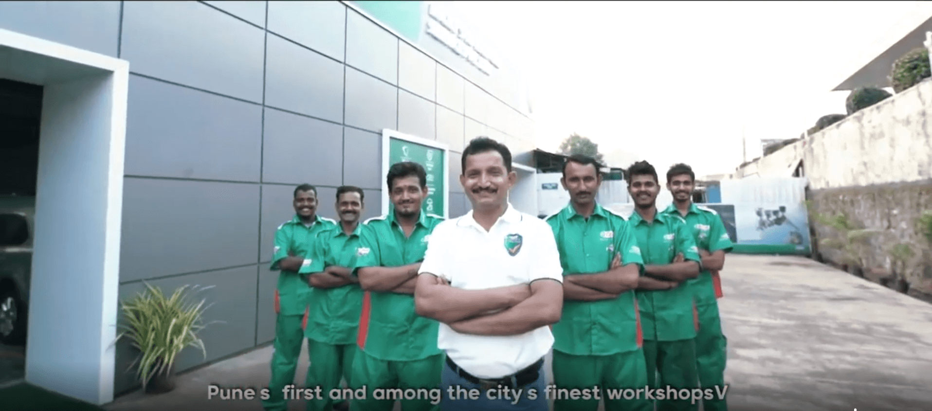 Castrol workshop team portrait