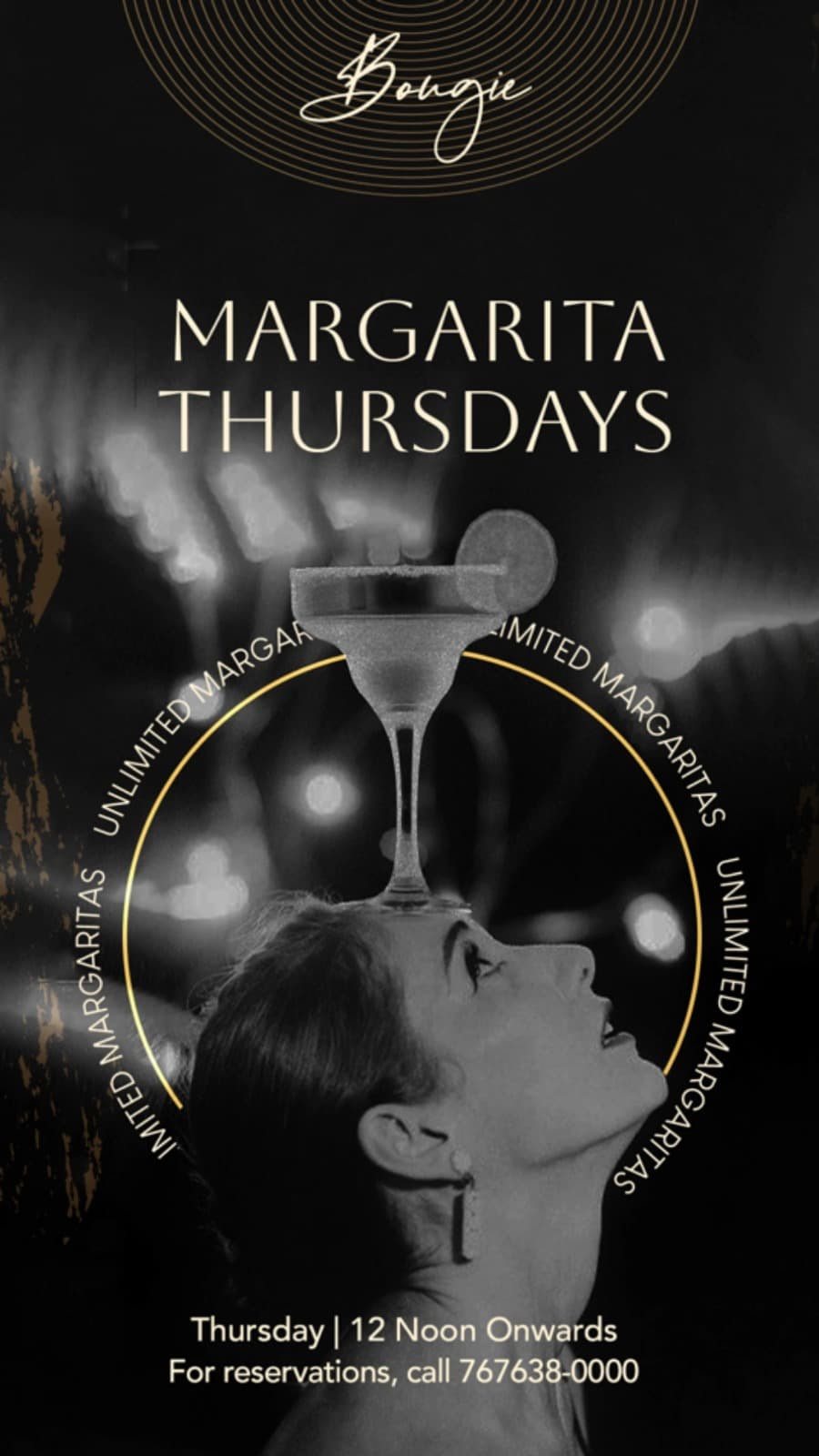 Margarita Thursdays event poster